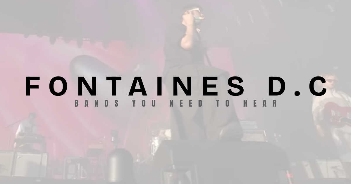 Bands like Fontaines D.C.