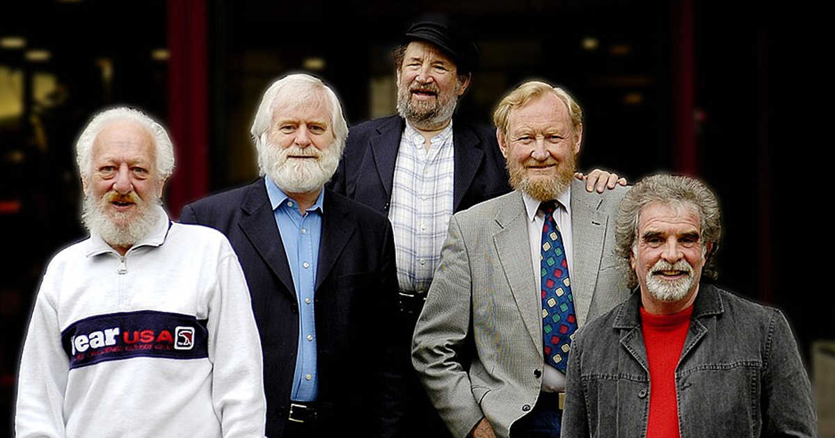 The Dubliners Irish folk band pictured together in 2005.